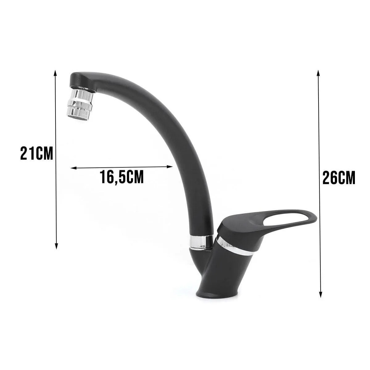 Siyah Mix 3 Lü Banyo Duş Batarya Seti Mutfak Ve Lavabo Evyed