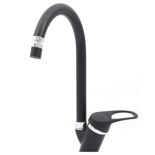 Olinda Siyah Mutfak Evye Bataryası 360 Oynar Perlatörlü