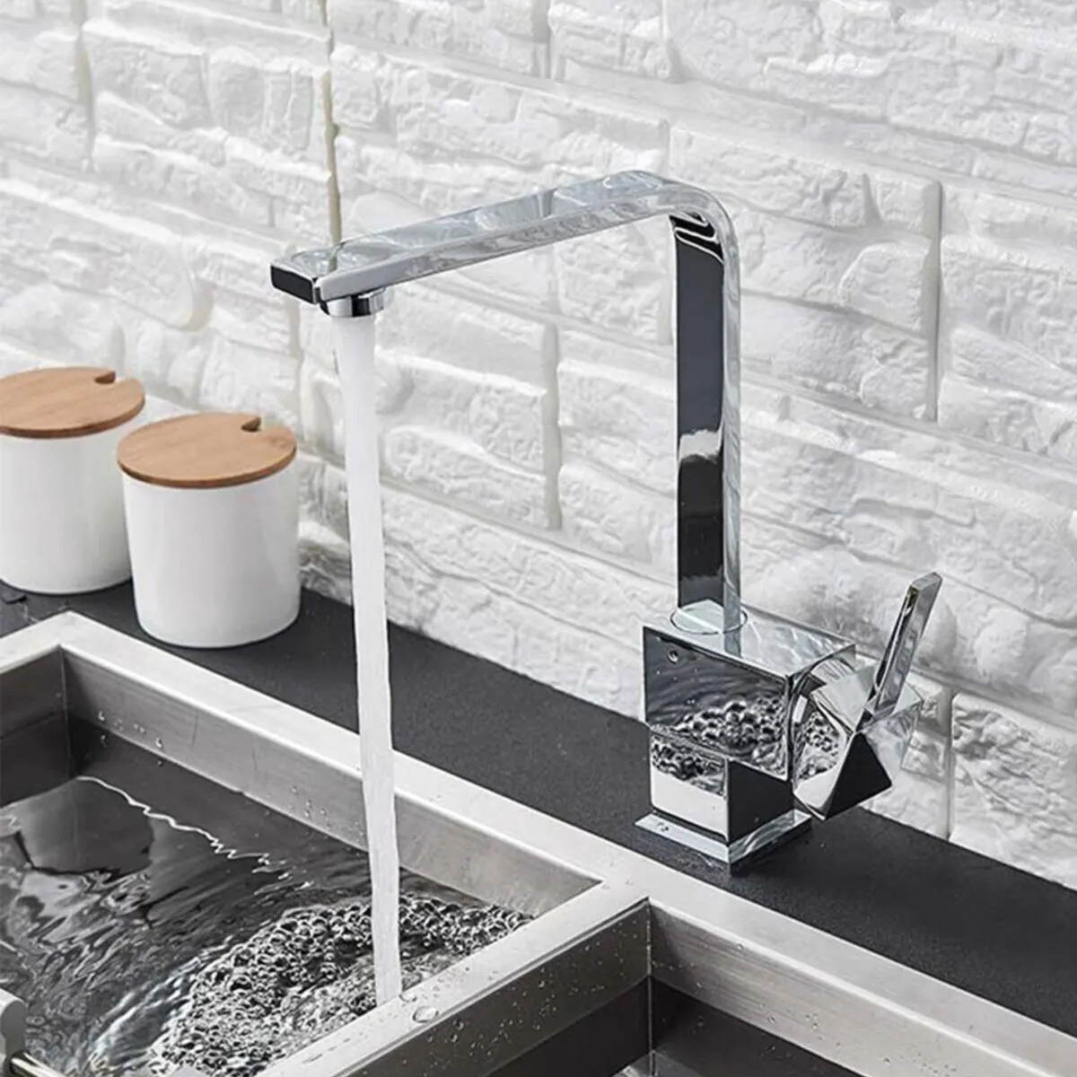 Kiev Kare Model Aç Kapa Mutfak Eviye Bataryası 5 Yıl Garantili