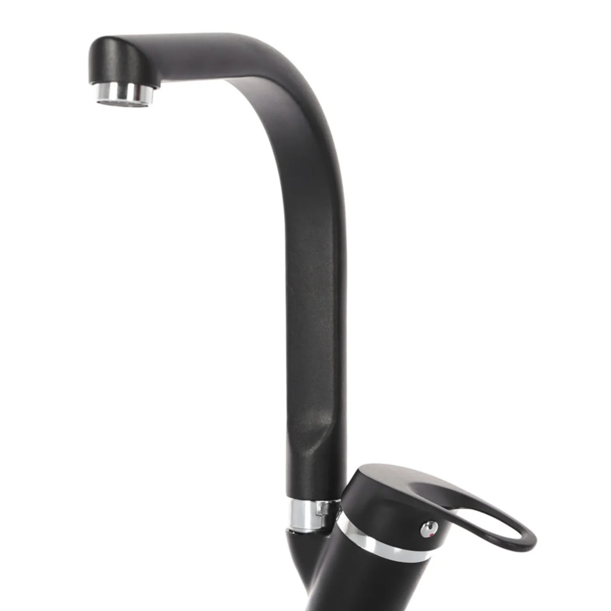 Siyah Mix Tyal Mutfak Eviye Bataryası Balık Sırtı Boru