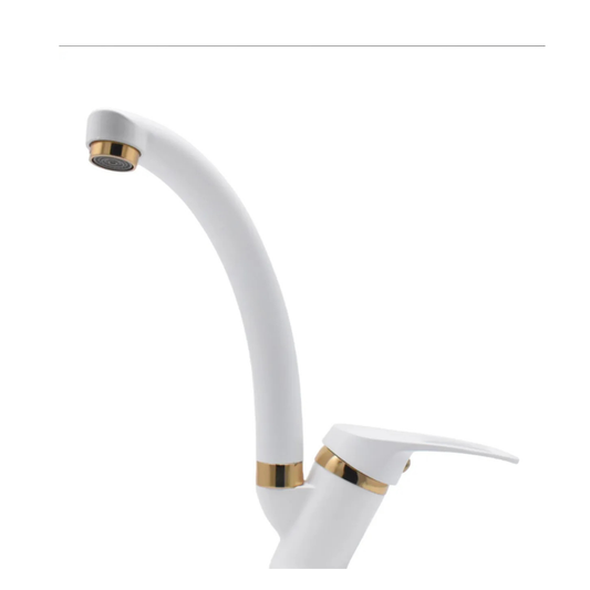 Sema Gold Beyaz Mutfak Evye Bataryası