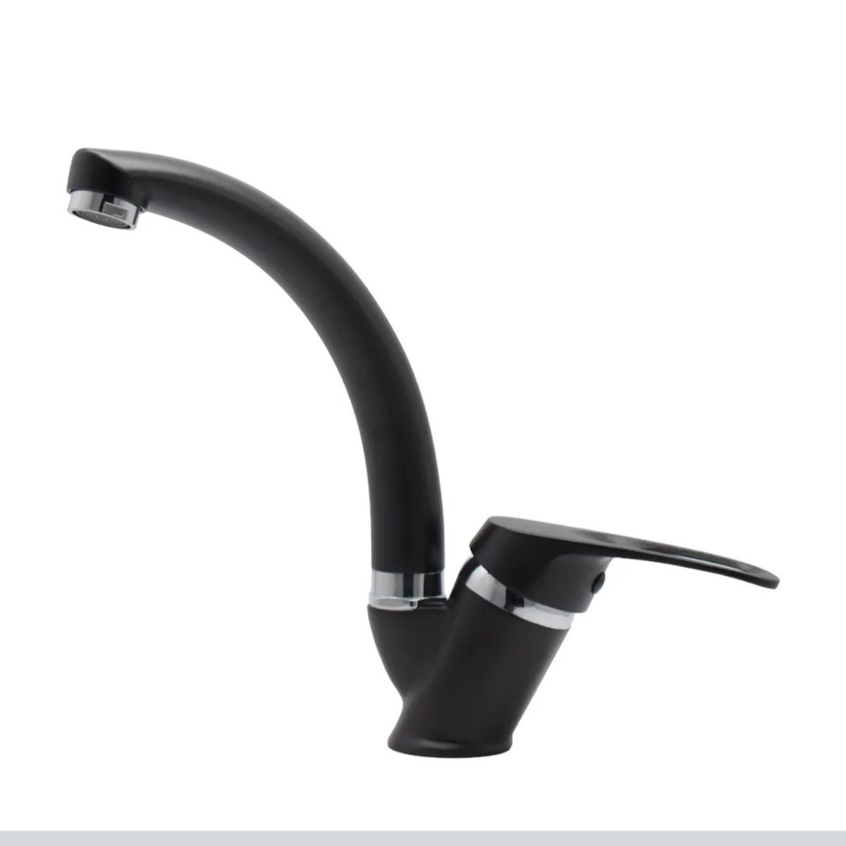 Sema Siyah Kısa Mix Aç Kapa Banyo Lavabo Bataryası