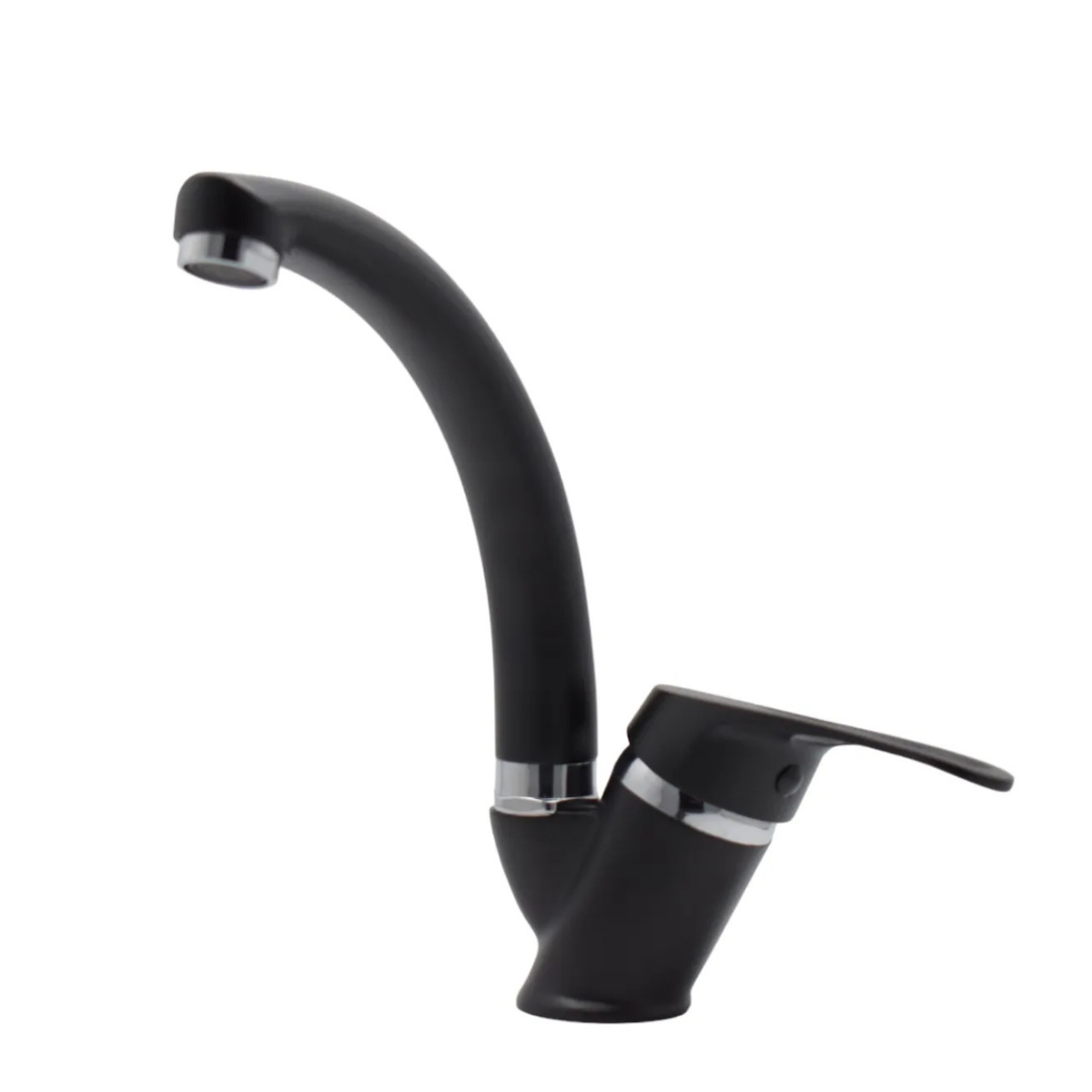 Sema Siyah Kısa Mix Aç Kapa Banyo Lavabo Bataryası