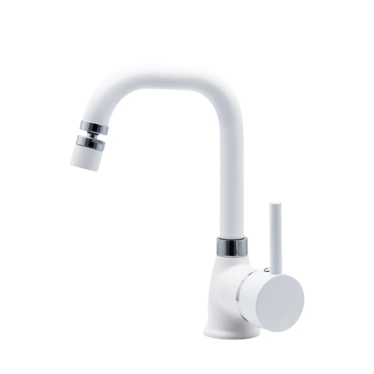 Varna Beyaz Banyo Lavabo Bataryası 360 Oynar Başlıklı Aç Kapa Sıcak Soğuk